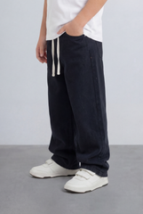 Boy's Relaxed Jogger Jeans Pants Washed Fabric