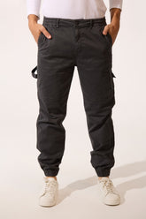Basic Tomato Sharwal Gabardine Men Trousers