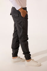 Basic Tomato Sharwal Gabardine Men Trousers