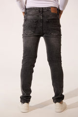 Men’s Skinny Street Denim Distressed Pants