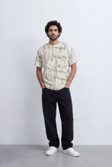 Men’s Graffiti Wash T-Shirt All Over Scribble Print