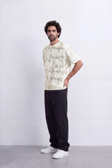 Men’s Graffiti Wash T-Shirt All Over Scribble Print