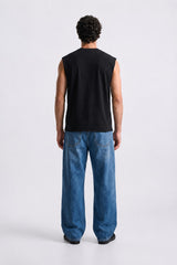 Men’s Oversized Streetwear Graphic Sleeveless T-Shirt