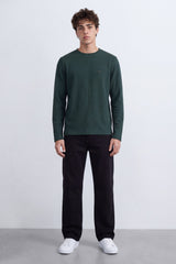 Tomatos Men's Classic Basic Long Sleeve Crewneck T-Shirt