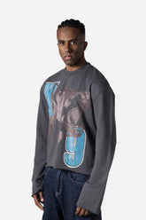 Cropped Boxy Crewneck CorruptK9 Men Sweatshirt