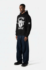 Corrupt Canine Savage Print Oversized Men Hoodie