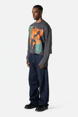 Cropped Boxy Crewneck CorruptK9 Men Sweatshirt