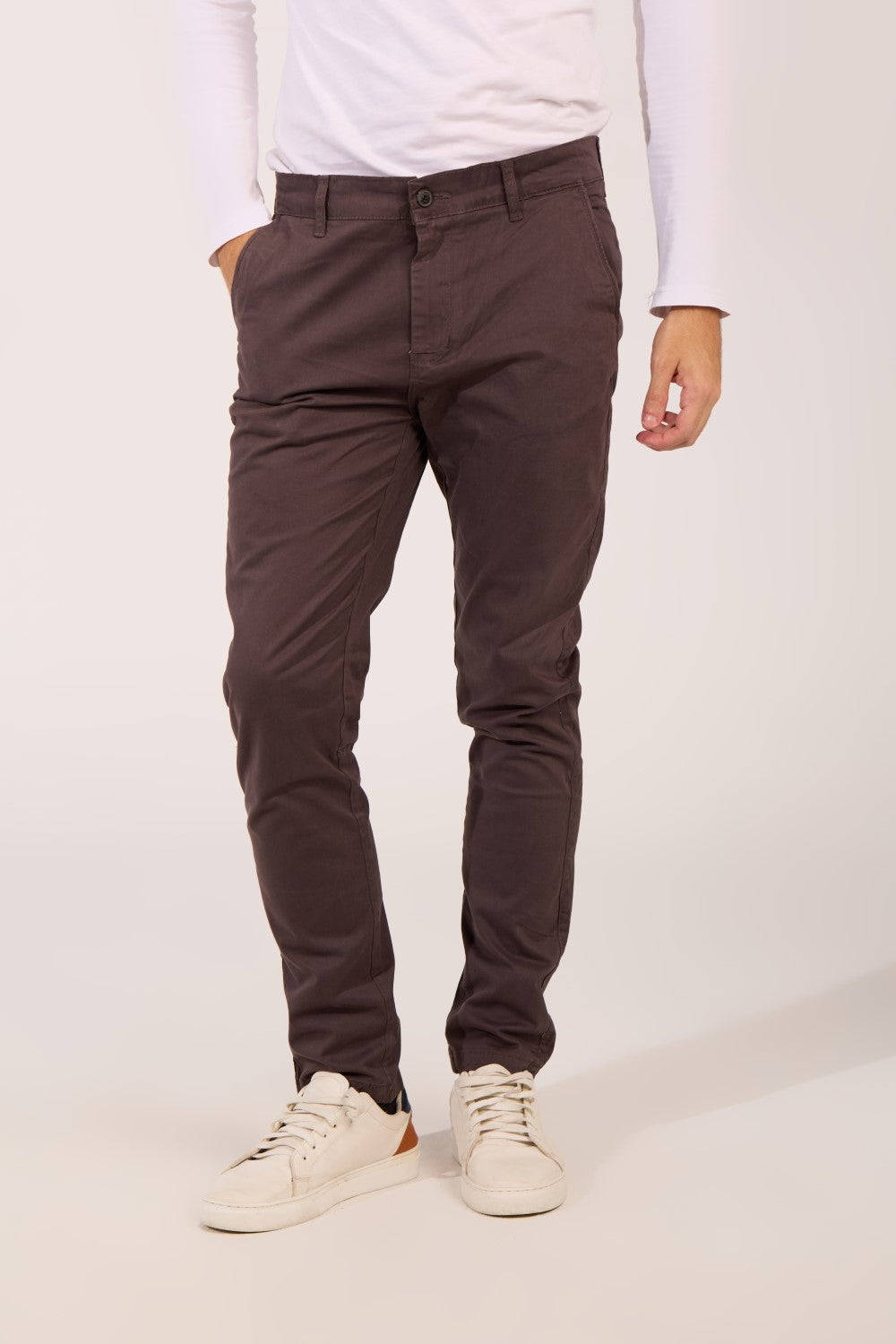 Gabardine Classic Men Trousers Slim Fit