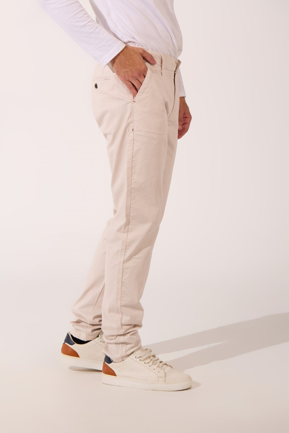 Gabardine Classic Men Trousers Slim Fit