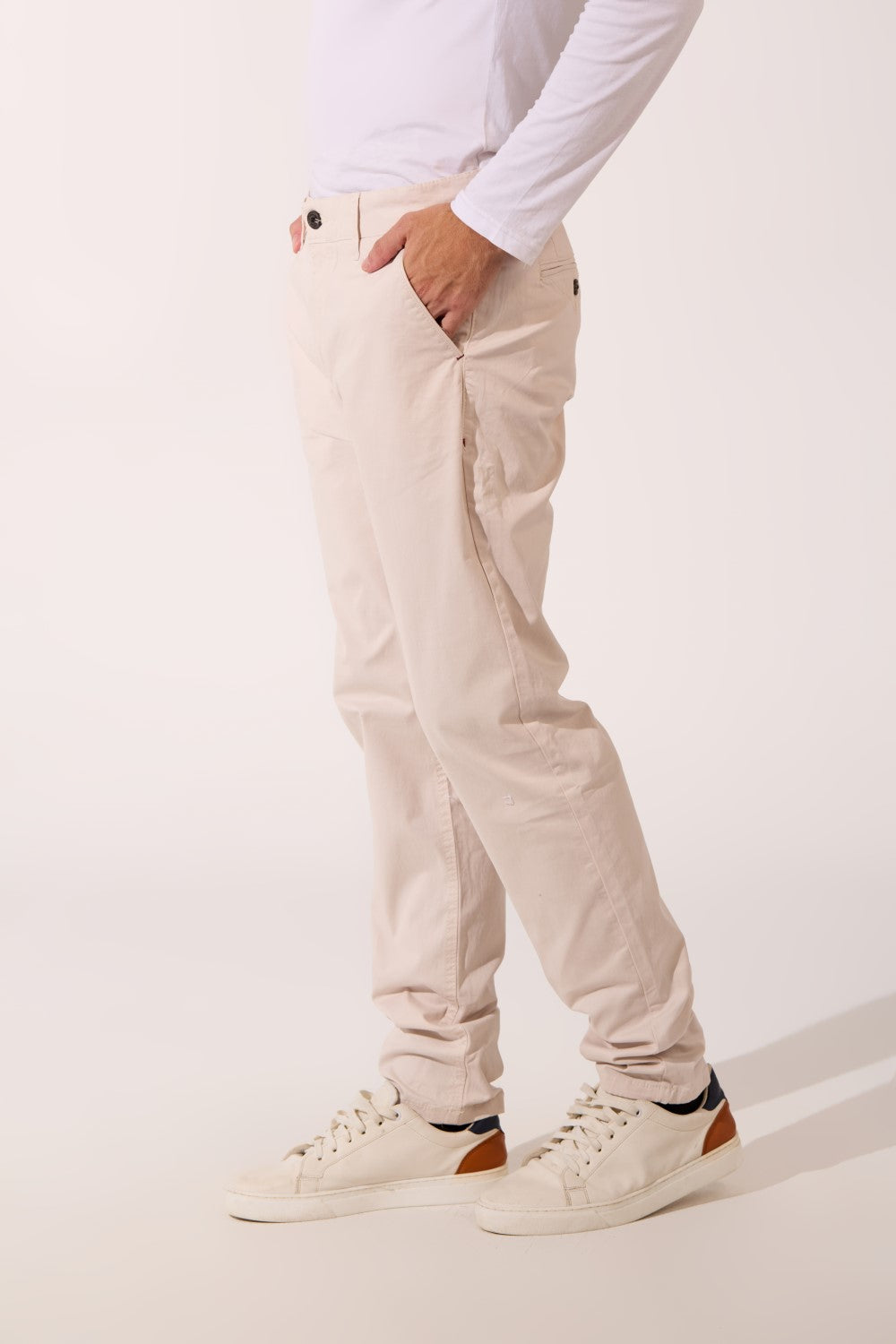 Gabardine Classic Men Trousers Slim Fit