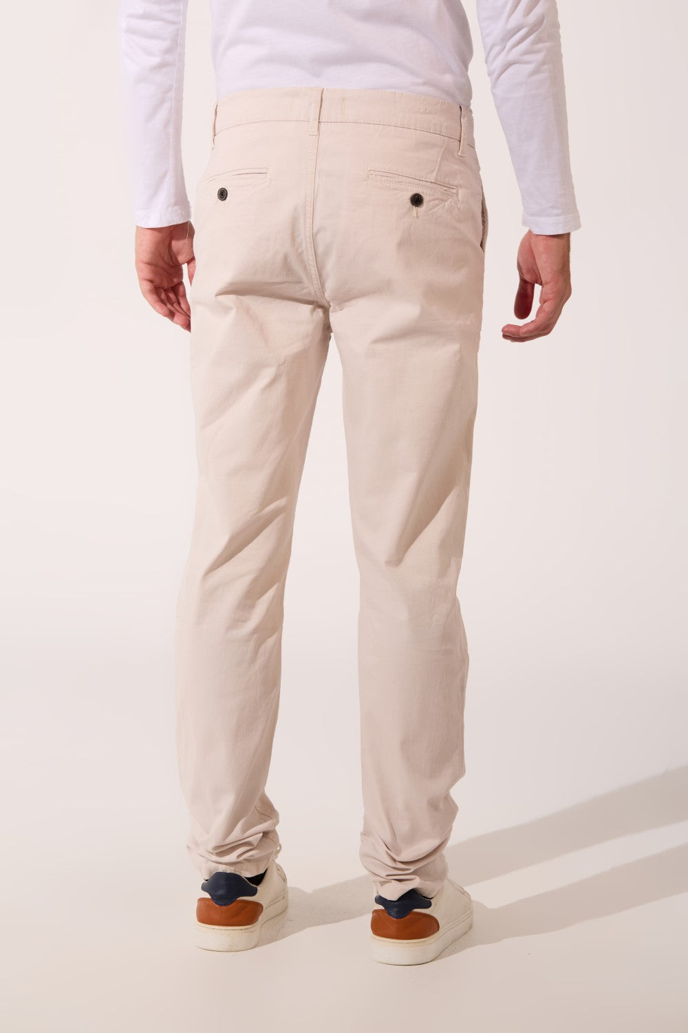 Gabardine Classic Men Trousers Slim Fit
