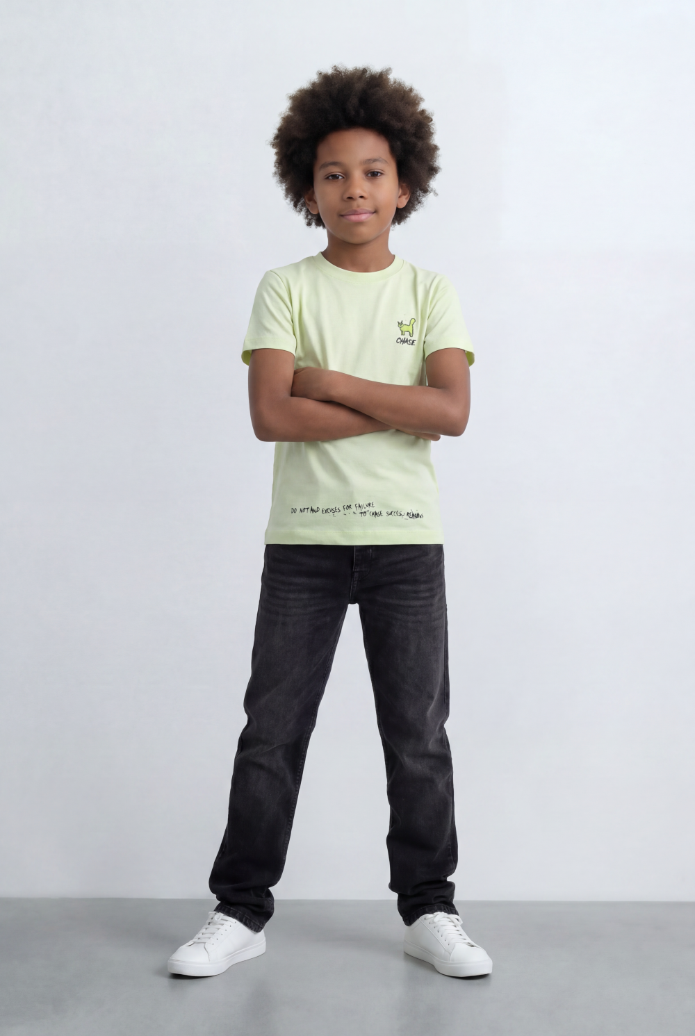 Boy's Back Graphic T-Shirt With Hand Drawn Artwork