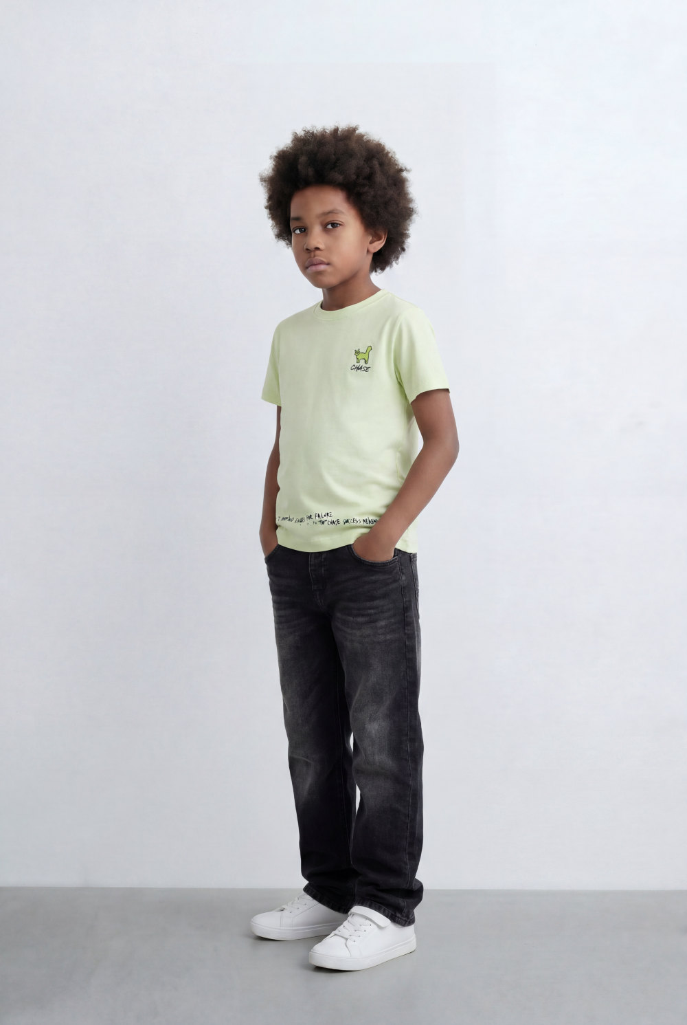 Boy's Back Graphic T-Shirt With Hand Drawn Artwork