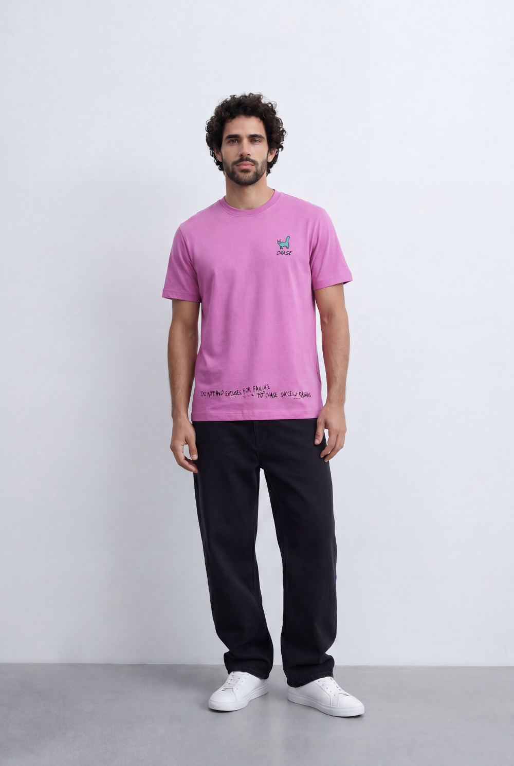 Men’s Chase Graphic Tee Front And Back Print Relaxed Fit