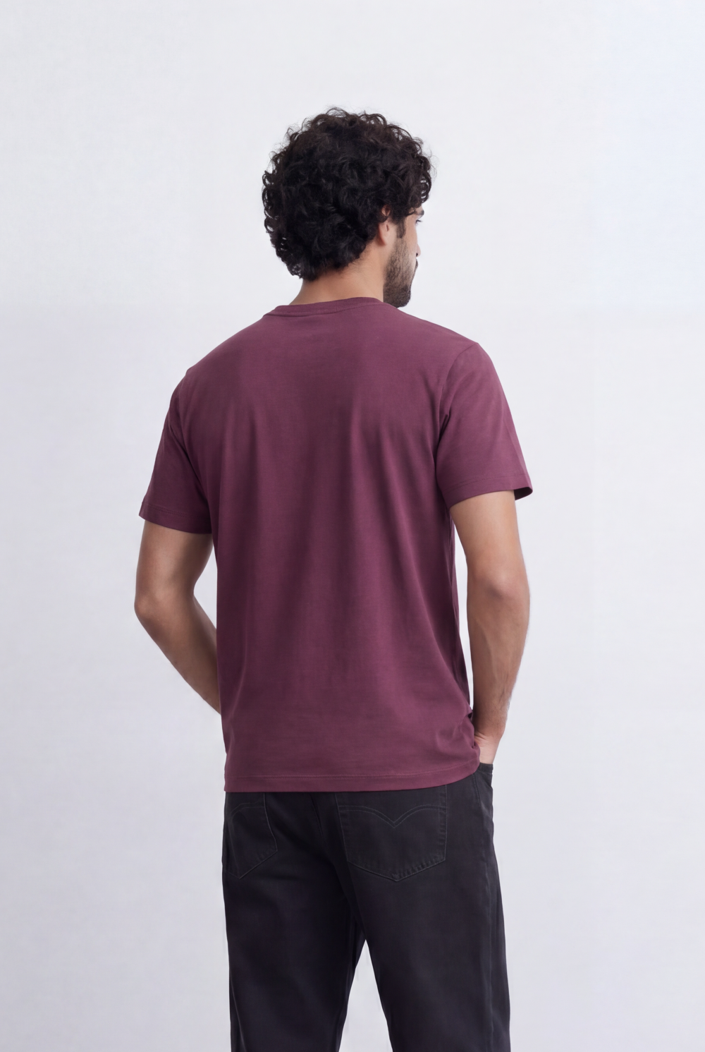 Men's Statement Graphic T-Shirt Contrast Shoulder Tape