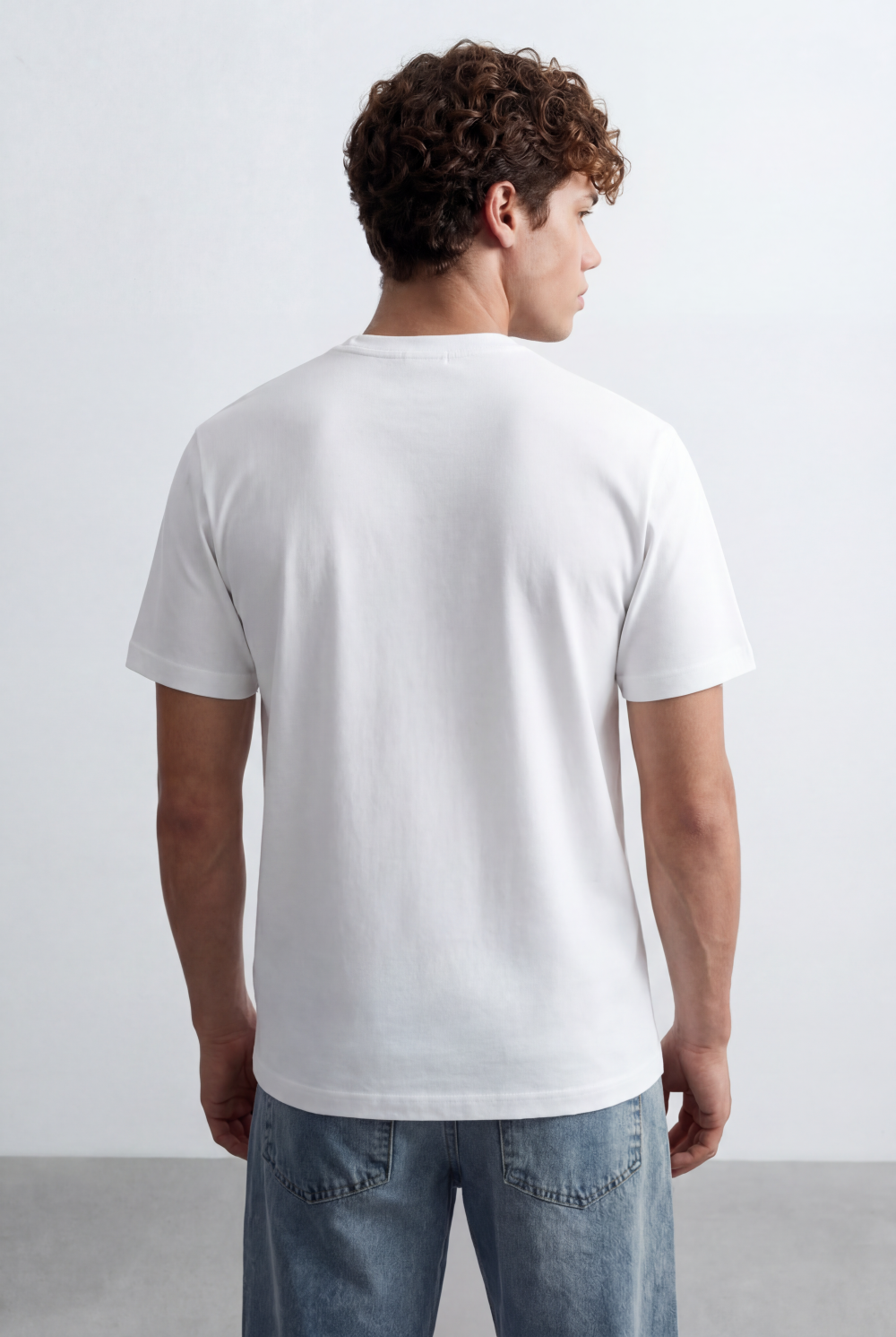 Men's Bold Micro Text Graphic Regular Fit T-Shirt