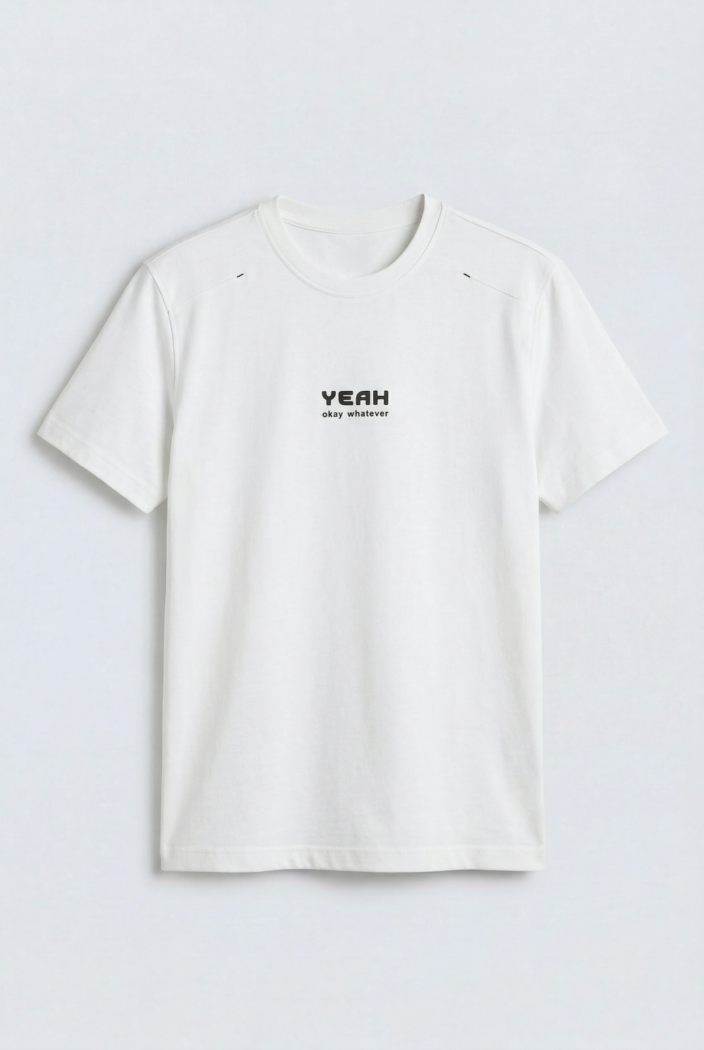 Men's Bold Micro Text Graphic Regular Fit T-Shirt