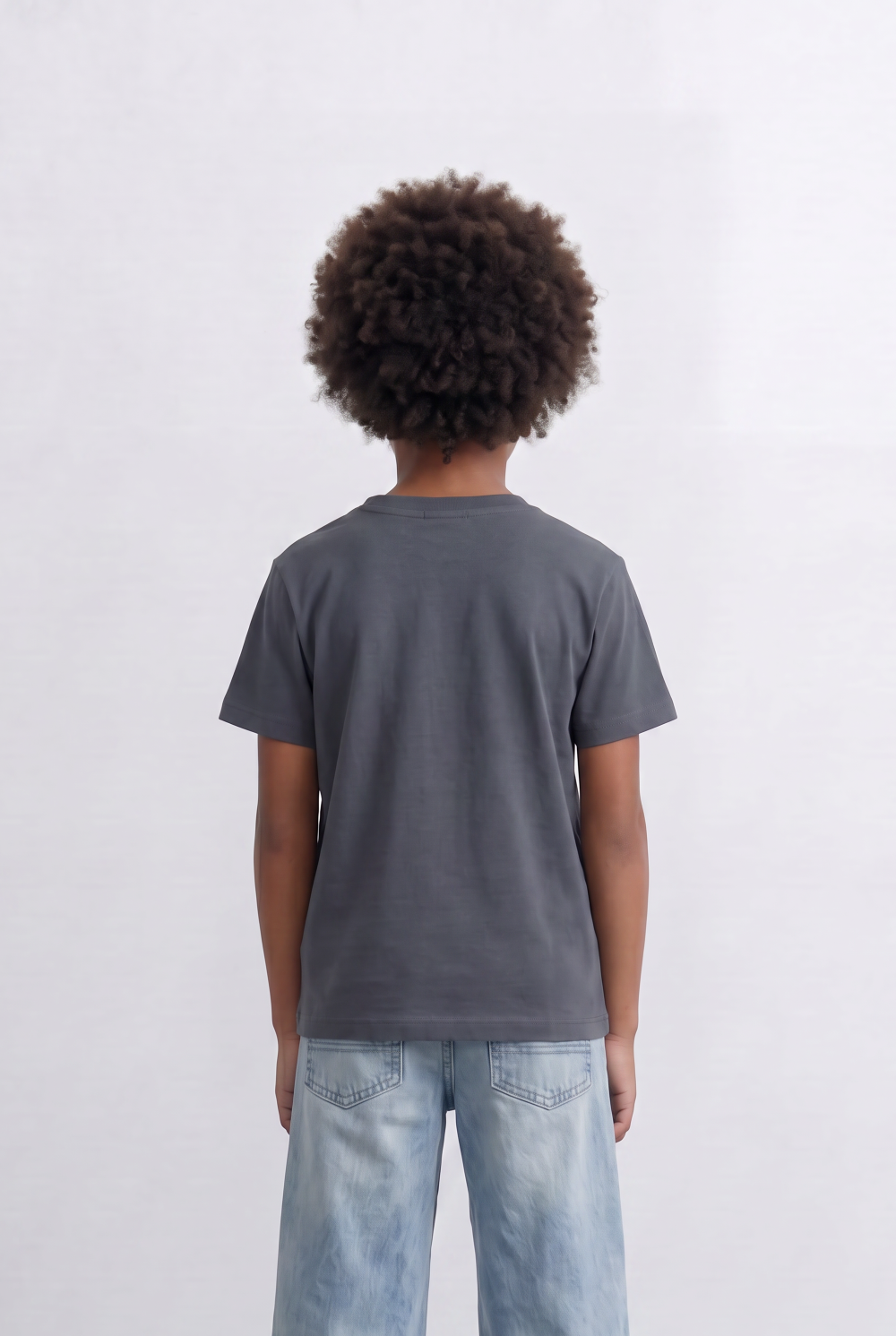 Boy's Minimal Embroidered T-Shirt Casual Everyday Style