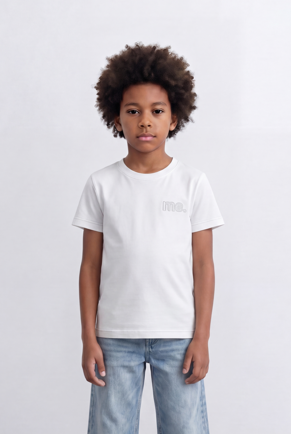 Boy's Minimal Embroidered T-Shirt Casual Everyday Style