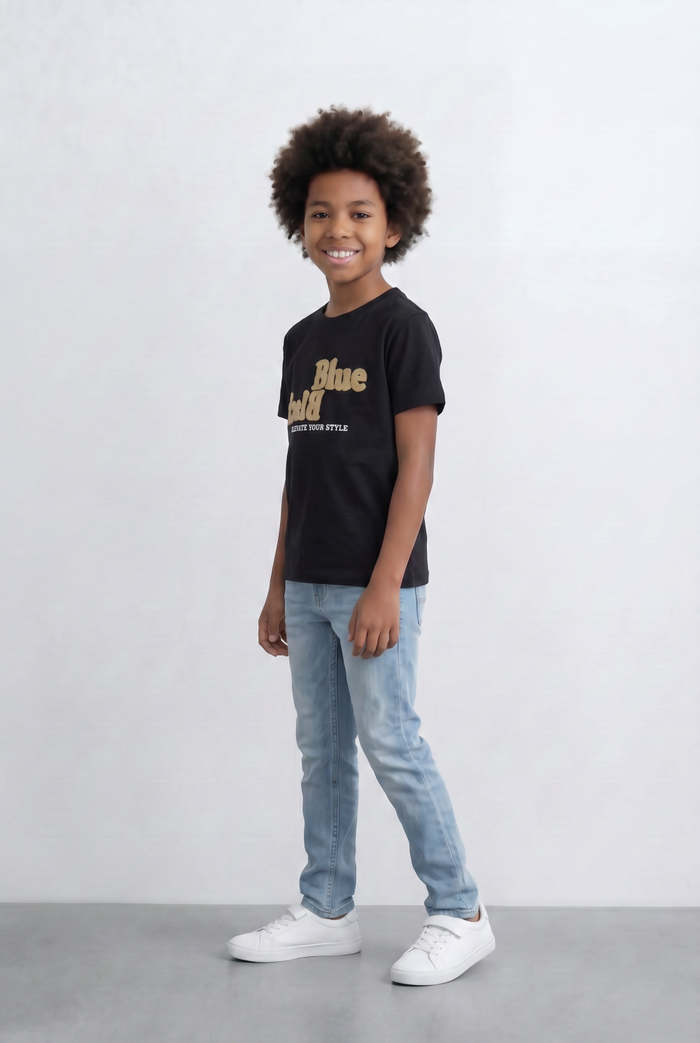 Boy's Blue Label Graphic T-Shirt Everyday Style