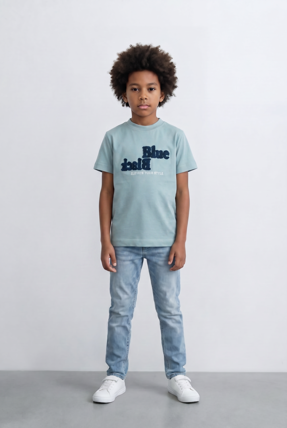 Boy's Blue Label Graphic T-Shirt Everyday Style