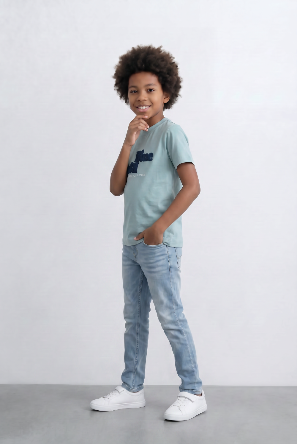 Boy's Blue Label Graphic T-Shirt Everyday Style