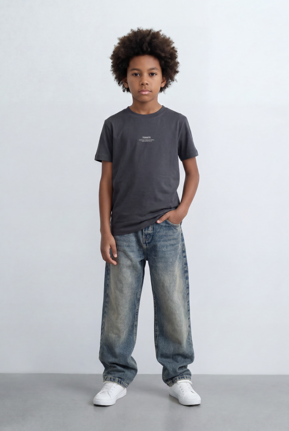 Boy's Passion Back Print T-Shirt Oversize Fit Everyday Style