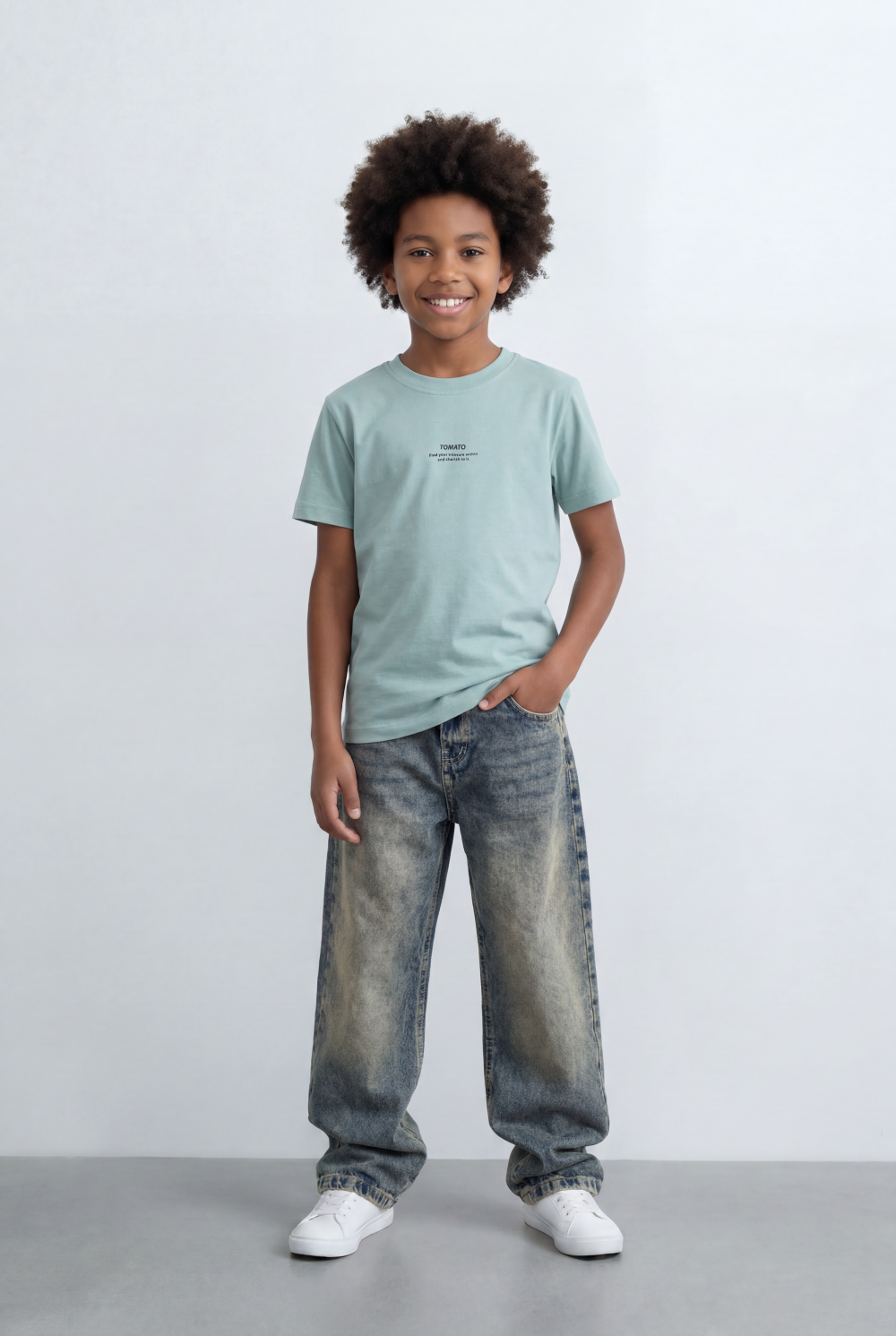 Boy's Passion Back Print T-Shirt Oversize Fit Everyday Style