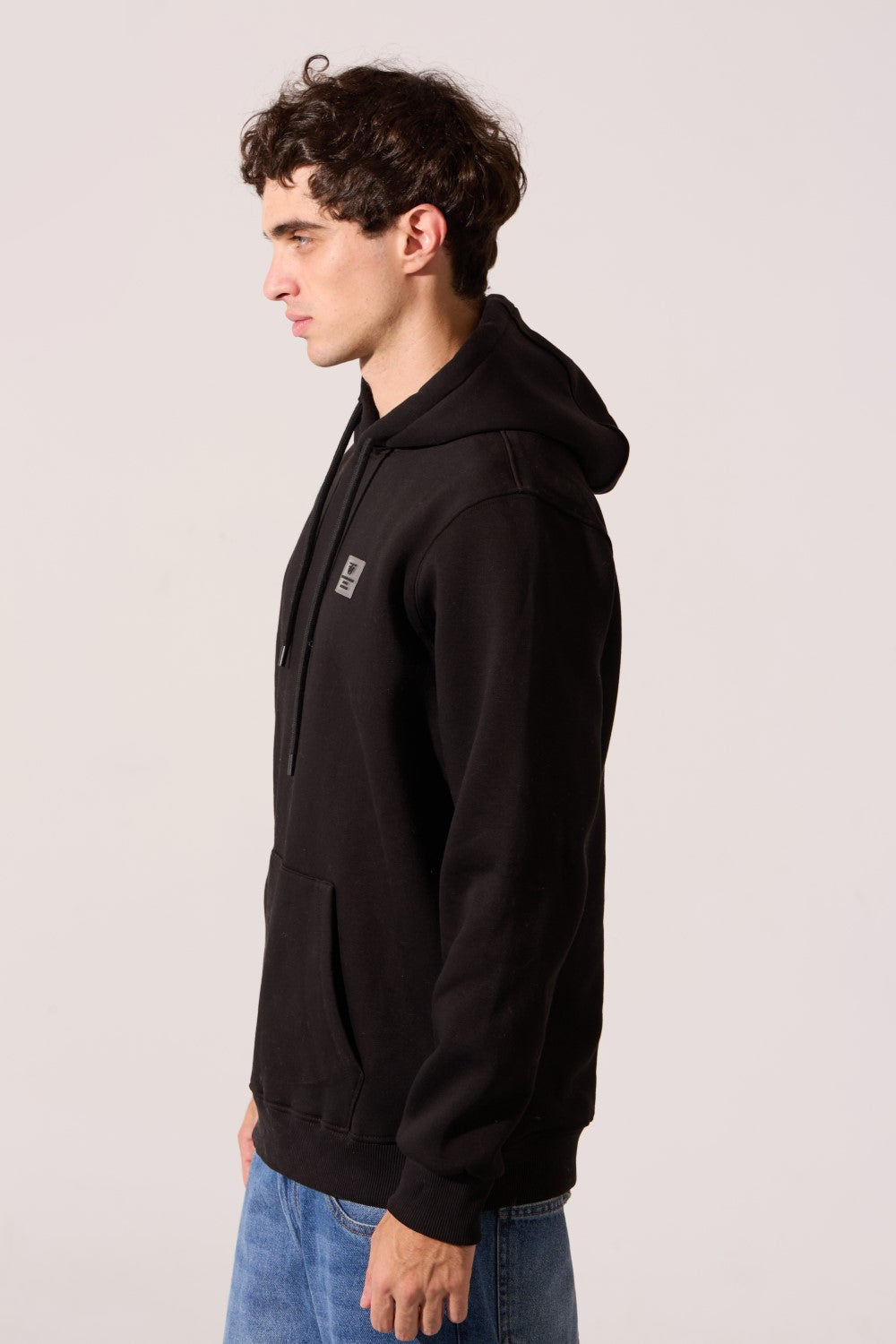 Tomato Plain Slim Fit Men Hoodie