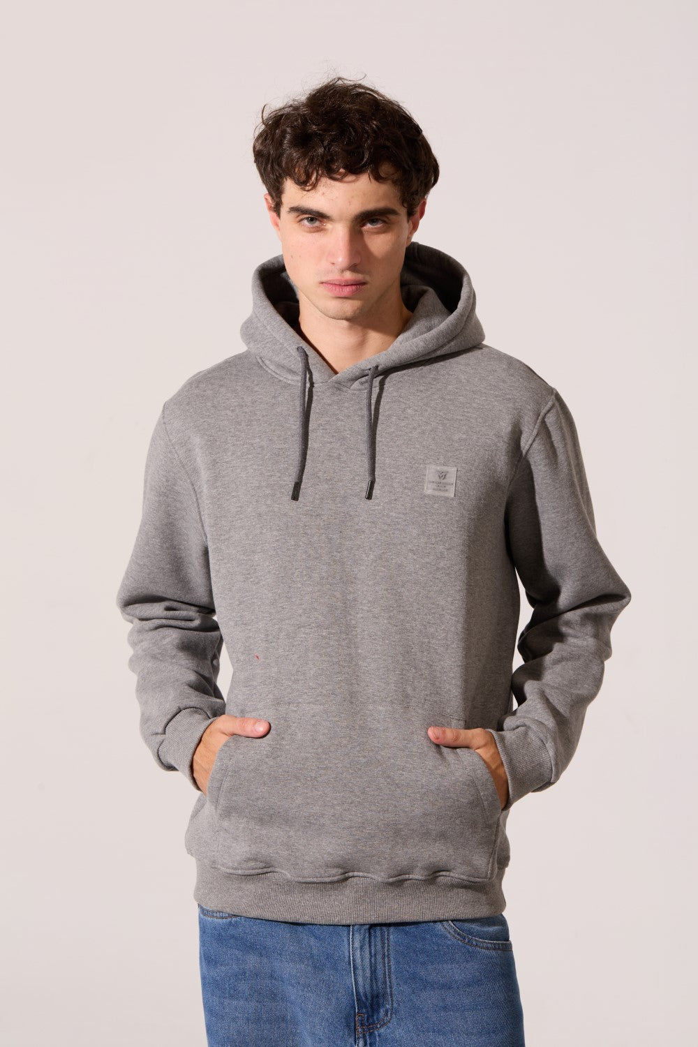 Tomato Plain Slim Fit Men Hoodie