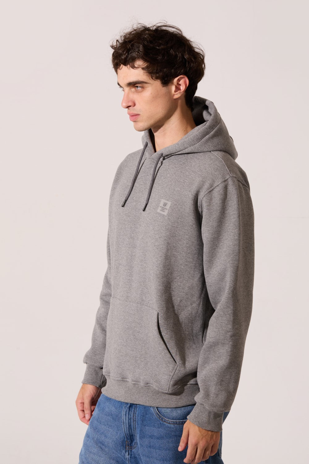 Tomato Plain Slim Fit Men Hoodie