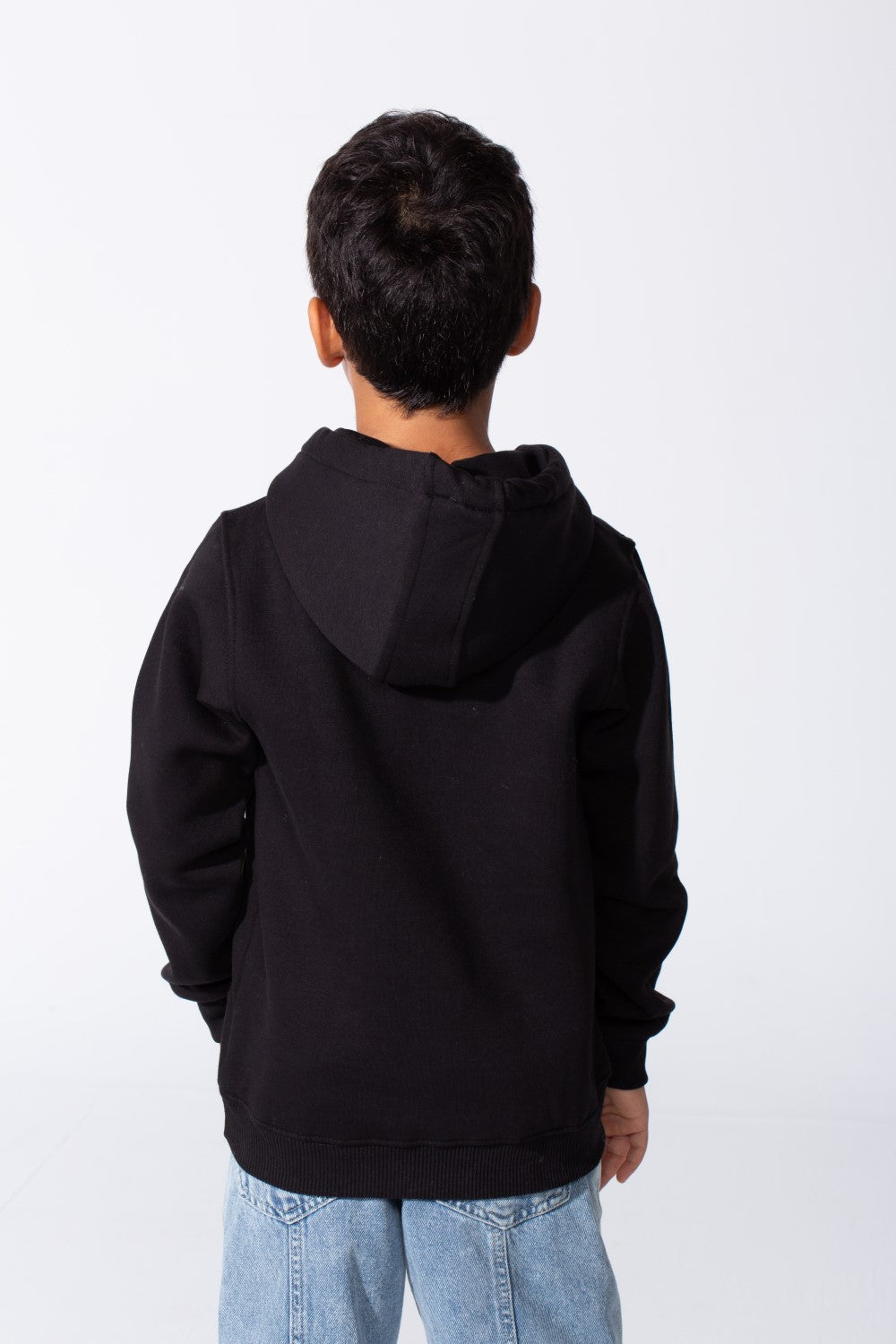 Plain Slim Fit Boys Hoodie