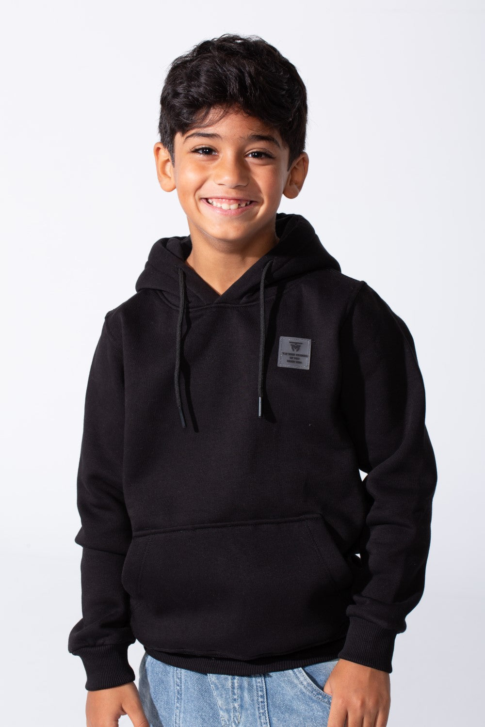 Plain Slim Fit Boys Hoodie