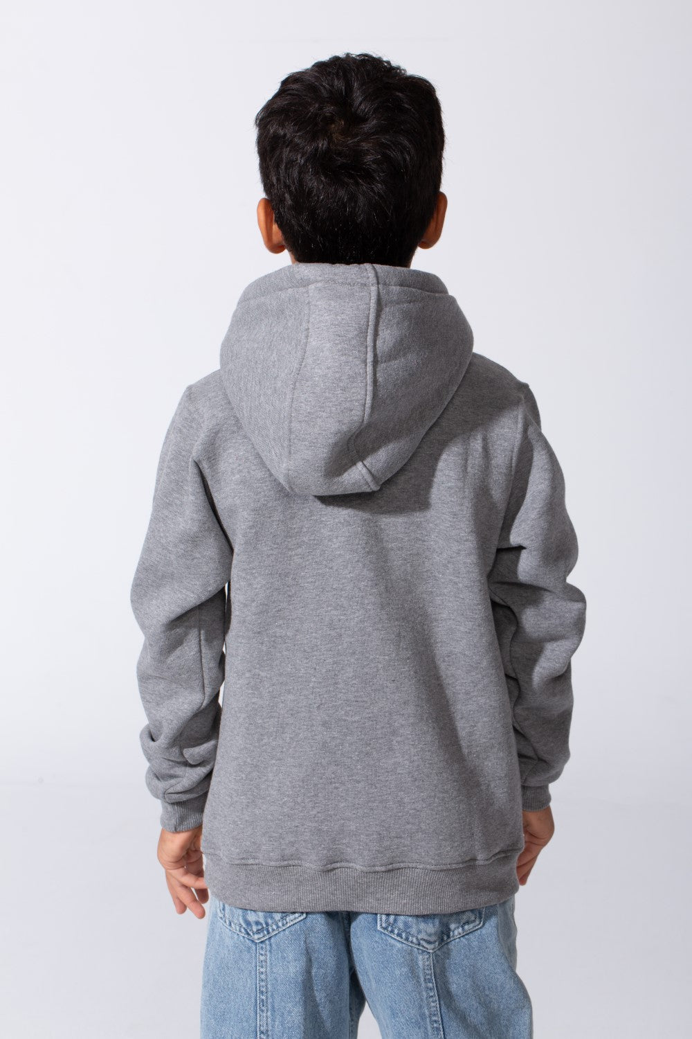 Plain Slim Fit Boys Hoodie