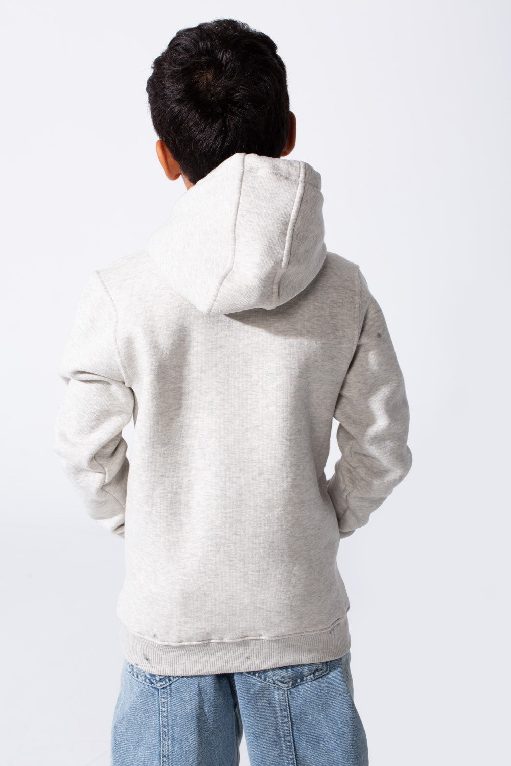 Plain Slim Fit Boys Hoodie