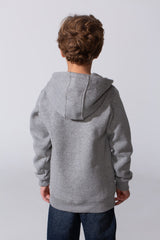 Zip Up Boy's Hoodie Slim Fit Melton