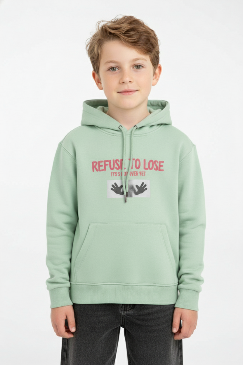 Boy's Melton Hoodie Regular Fit