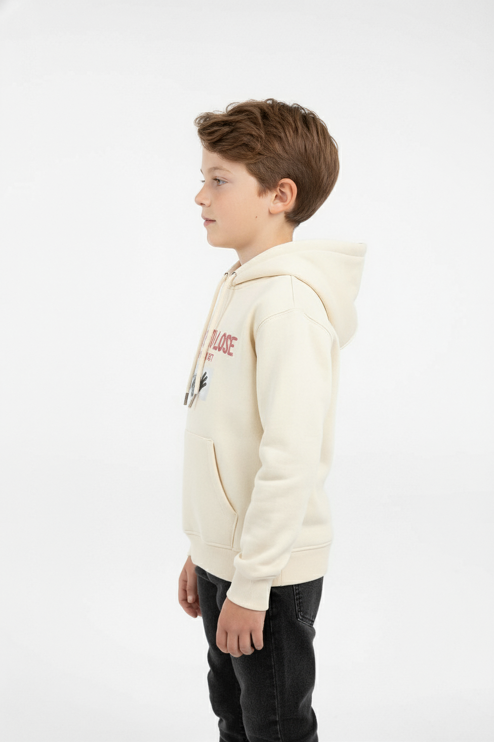 Boy's Melton Hoodie Regular Fit