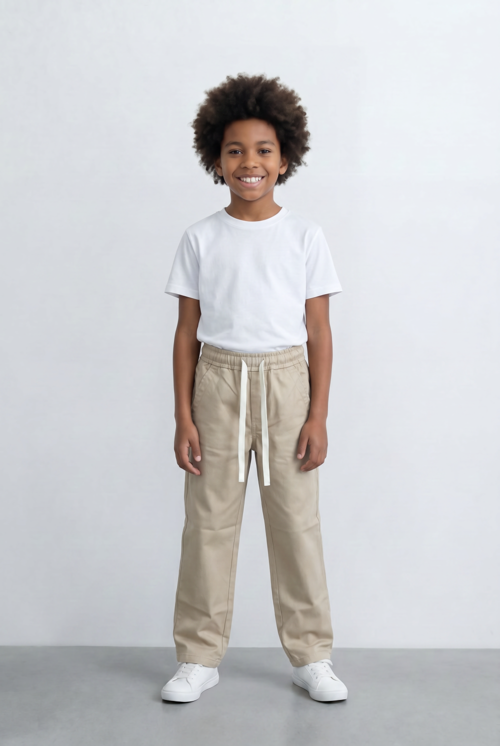 Boy's Pants With Elastic Waistband