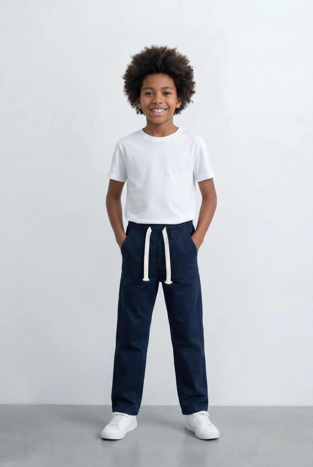 Boy's Pants With Elastic Waistband