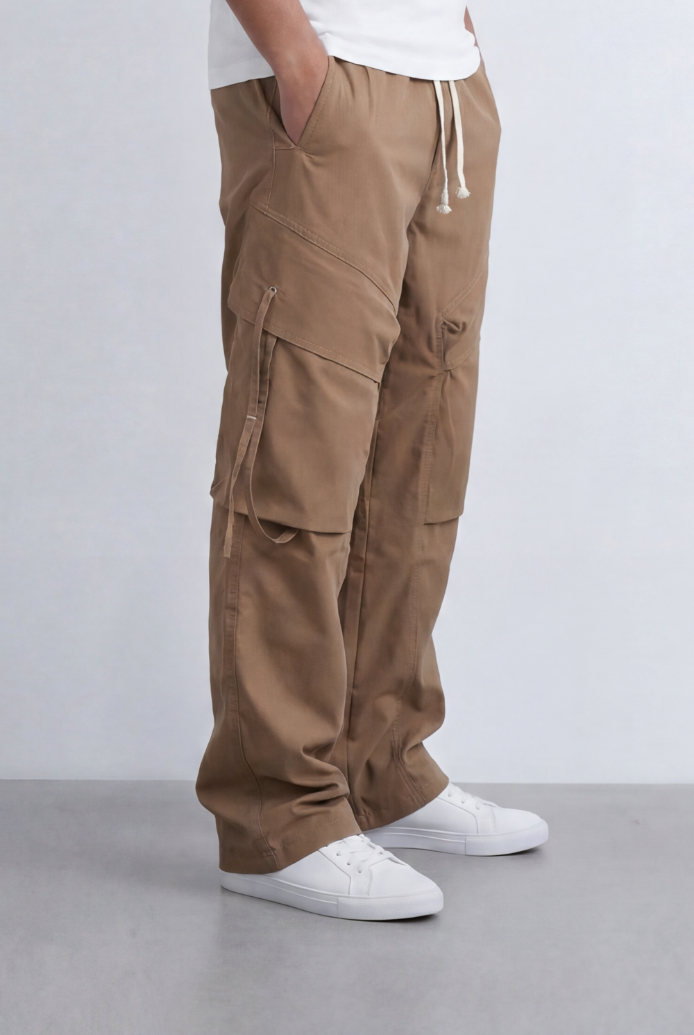 Men’s Utility Cargo Pants Waterproof Flap Pockets