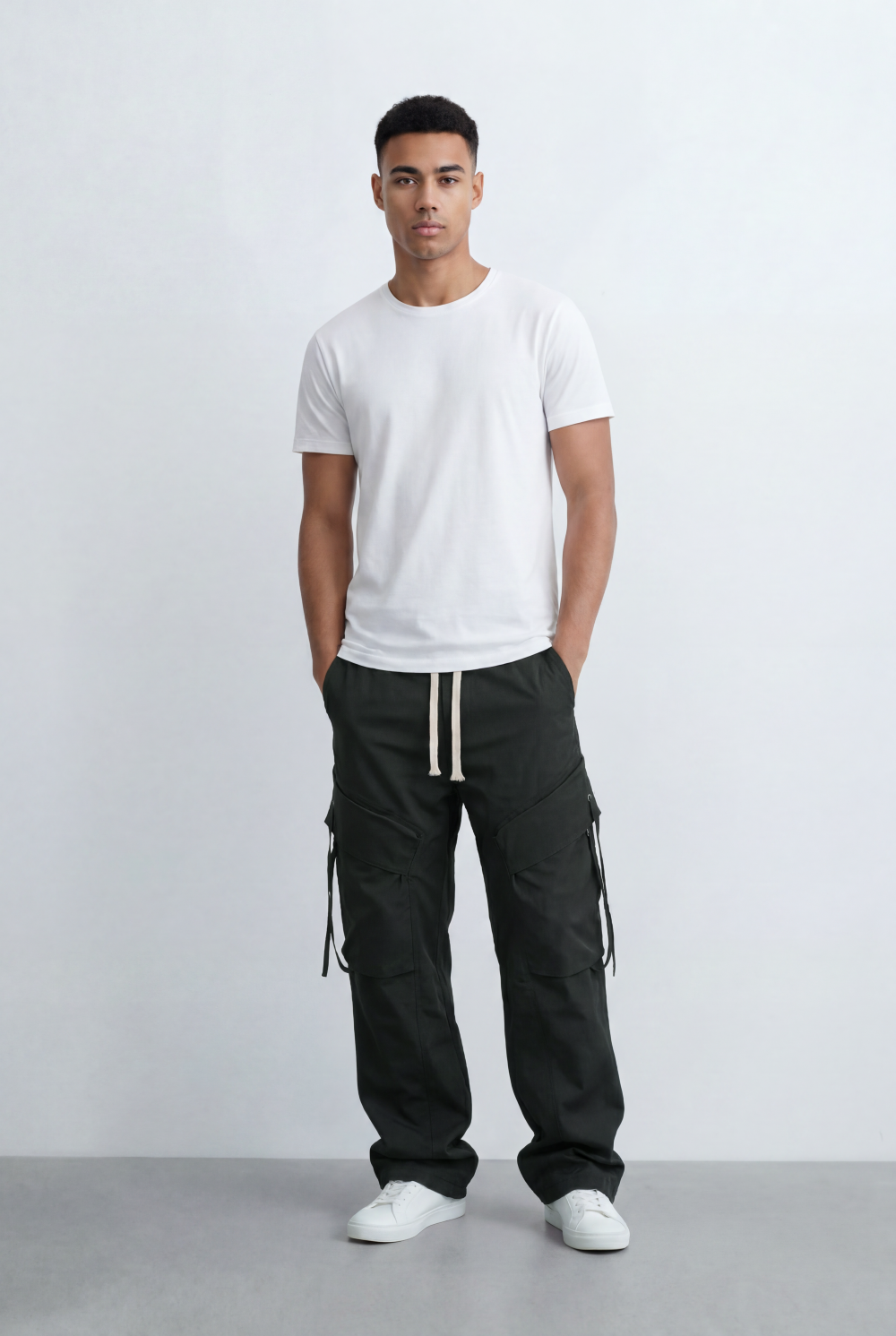 Men’s Utility Cargo Pants Waterproof Flap Pockets