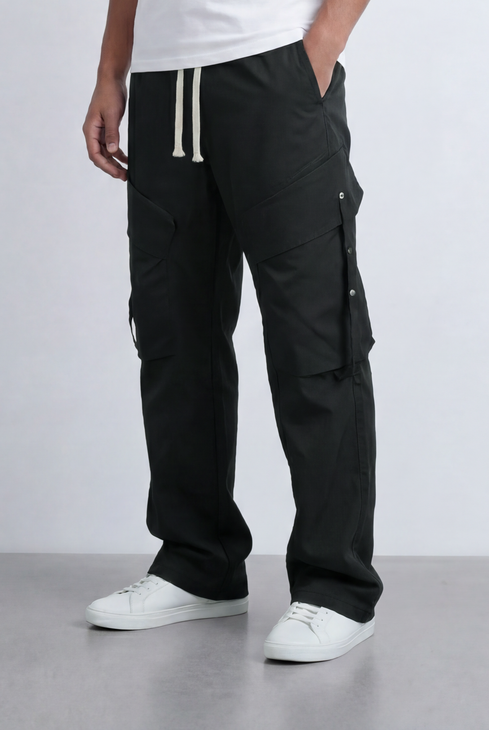 Men’s Utility Cargo Pants Waterproof Flap Pockets