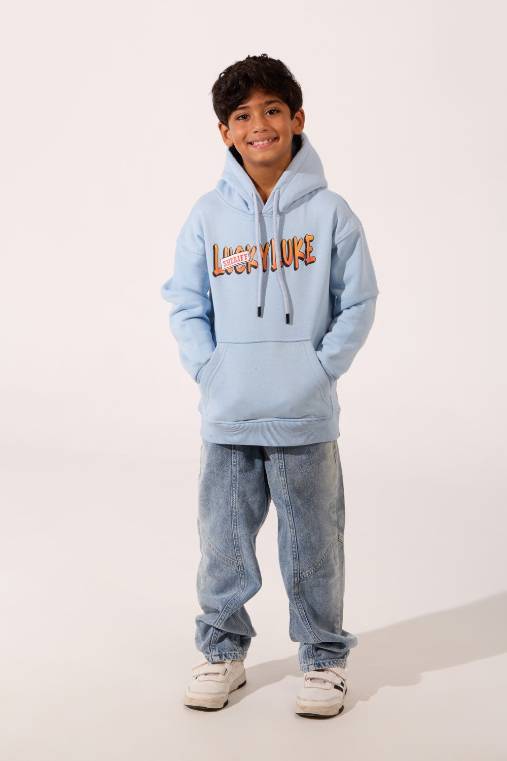 Oversized Graphic Boy's Hoodie