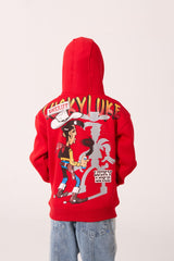 Oversized Graphic Boy's Hoodie