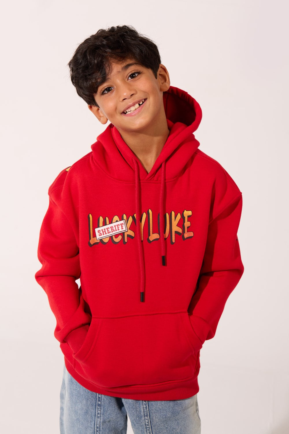 Oversized Graphic Boy's Hoodie