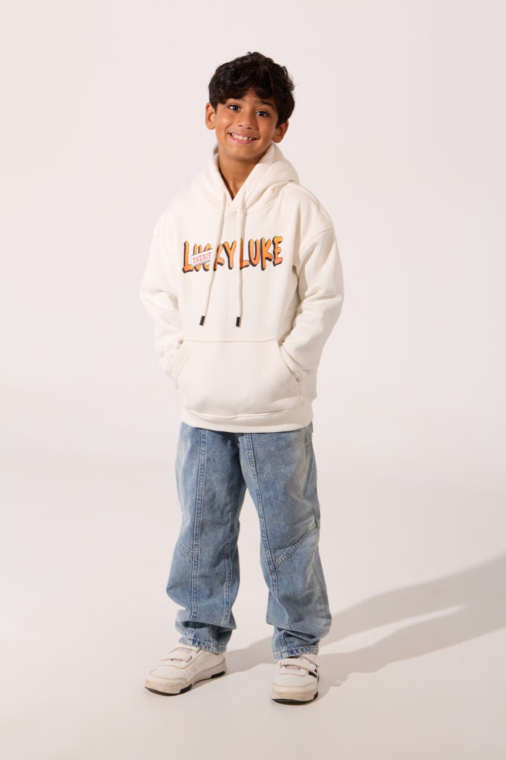 Oversized Graphic Boy's Hoodie