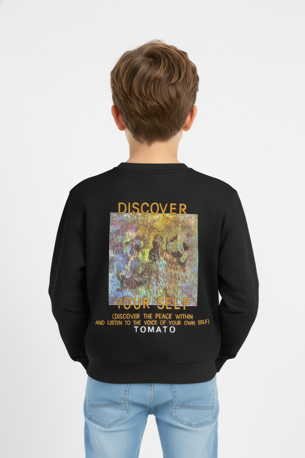 Graphic Oversized Boy's Sweatshirt