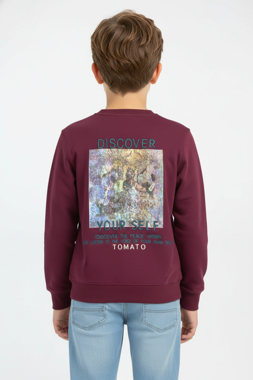 Graphic Oversized Boy's Sweatshirt