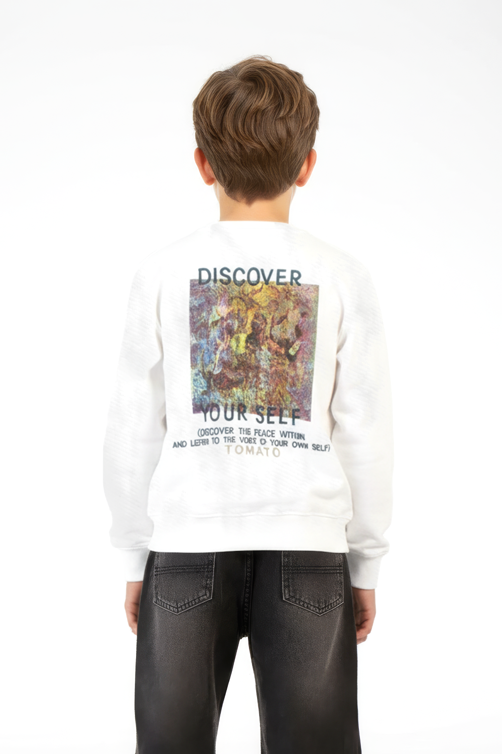 Graphic Oversized Boy's Sweatshirt